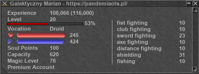 Signature for player Galaktyczny Marian