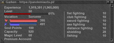 Signature for player Garken