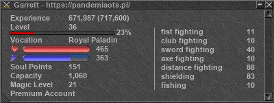 Signature for player Garrett