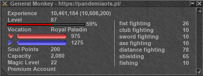 Signature for player General Monkey