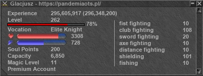 Signature for player Glacjusz