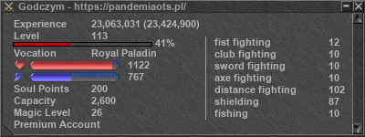 Signature for player Godczym