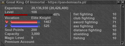 Signature for player Great King Of Immortal