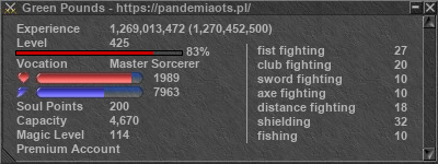 Signature for player Green Pounds