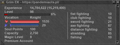 Signature for player Grim EK