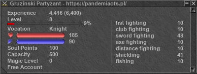 Signature for player Gruzinski Partyzant