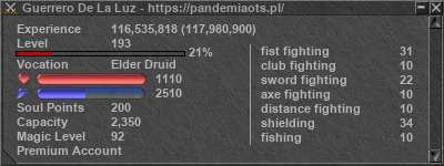 Signature for player Guerrero De La Luz