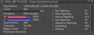 Signature for player HEAL ME PLEASE