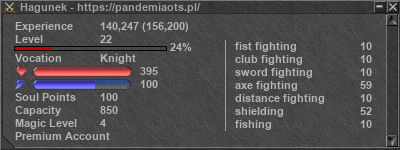 Signature for player Hagunek