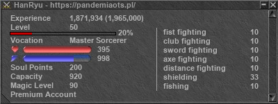 Signature for player HanRyu