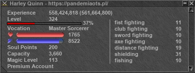 Signature for player Harley Quinn