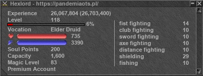 Signature for player Hexlord