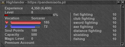 Signature for player Highlander