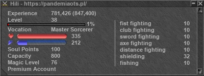 Signature for player Hili