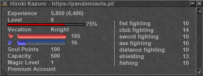 Signature for player Hiroki Kazuro