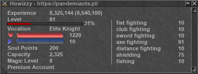 Signature for player Howizzy