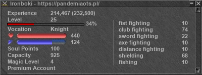 Signature for player Ironboki