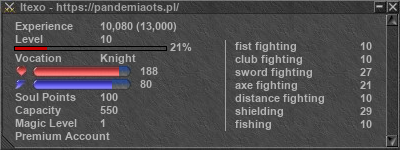 Signature for player Itexo