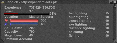 Signature for player Jabolek