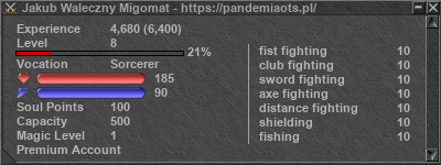 Signature for player Jakub Waleczny Migomat