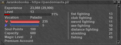 Signature for player Jarankobonka