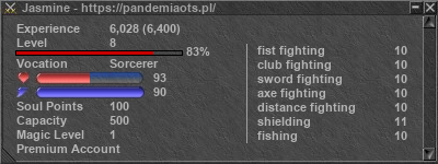 Signature for player Jasmine