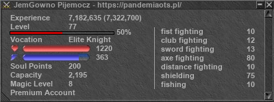 Signature for player JemGowno Pijemocz