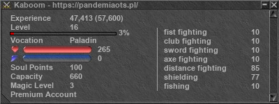 Signature for player Kaboom