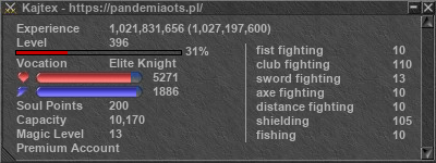 Signature for player Kajtex