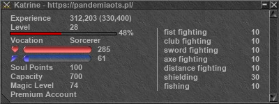 Signature for player Katrine