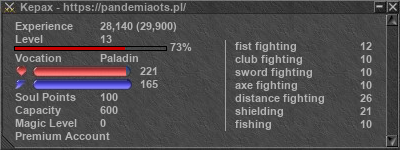 Signature for player Kepax