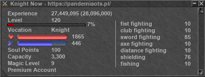 Signature for player Knight Now