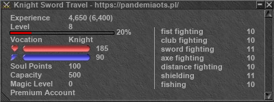 Signature for player Knight Sword Travel