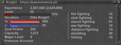 Signature for player Knight