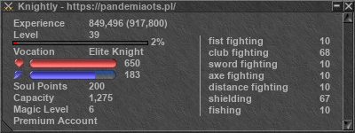 Signature for player Knightly