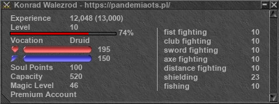 Signature for player Konrad Walezrod