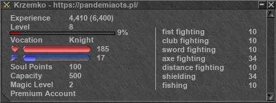 Signature for player Krzemko