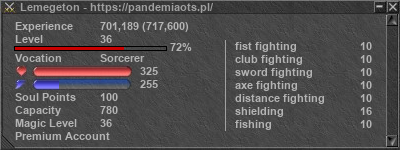 Signature for player Lemegeton