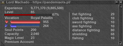 Signature for player Lord Machado