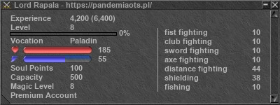 Signature for player Lord Rapala