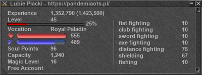 Signature for player Lubie Placki