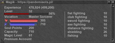 Signature for player Magik