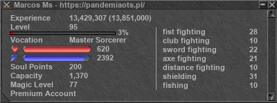 Signature for player Marcos Ms