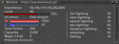 Signature for player Marduk