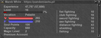 Signature for player Marek White