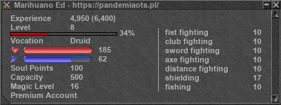 Signature for player Marihuano Ed