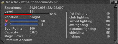 Signature for player Masetro