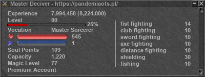 Signature for player Master Deciver