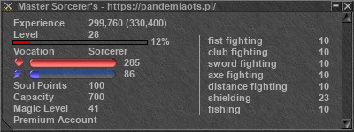 Signature for player Master Sorcerer's