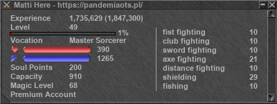 Signature for player Matti Here